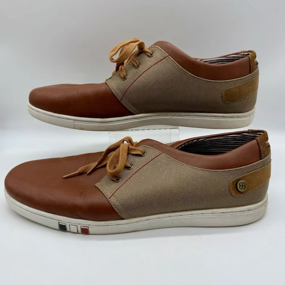 Bruno Marc New‎ York Mens Brown Oxford Rubber Sole Dress Shoe NY-03 Size 15